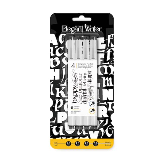 Speedball® Elegant Writer® 4-Piece Black Assorted Nibs Set